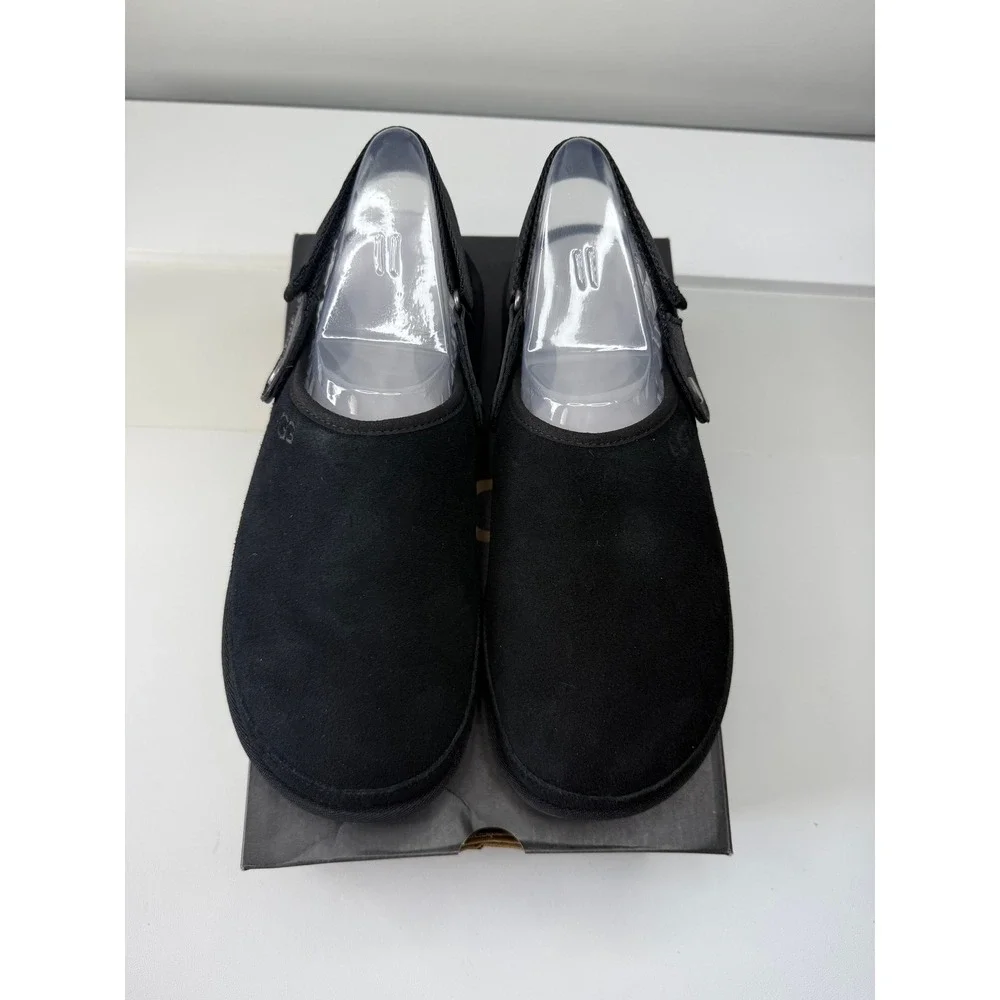 UGG GoldenCoast Clog Black Suede Mens Adjustable Strap Shoes 1142172 Size 11 NWB